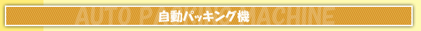 自動パッキング機